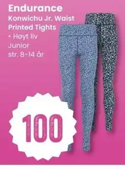 Sport Outlet Endurance Konwichu Jr. Waist Printed Tights tilbud
