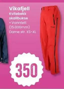 Sport Outlet Vikafjell Kvitebekk skallbukse tilbud