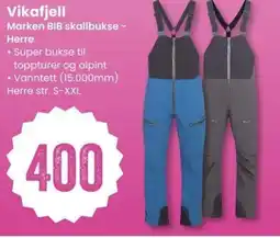 Sport Outlet Vikafjell Marken BIB skallbukse - Herre tilbud
