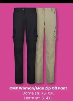 Sport Outlet CMP Woman/Man Zip Off Pant tilbud