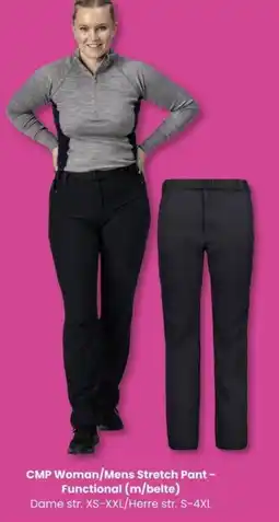 Sport Outlet CMP Woman/Mens Stretch Pant - Functional (m/belte) tilbud