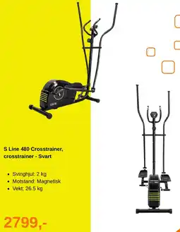 XXL Sport S Line 480 Crosstrainer, crosstrainer - Svart tilbud