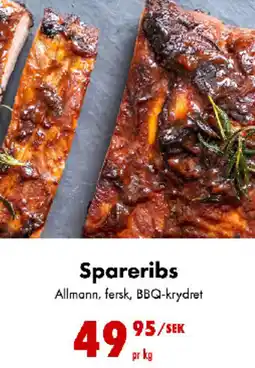 Nordby Supermarket Spareribs tilbud