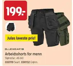 Jula Arbeidsshorts for menn tilbud