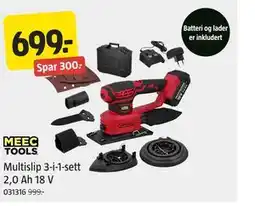 Jula Multislip 3-i-1-sett 2,0 Ah 18 V tilbud