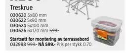 Jula Startsett for montering av terrassebord tilbud