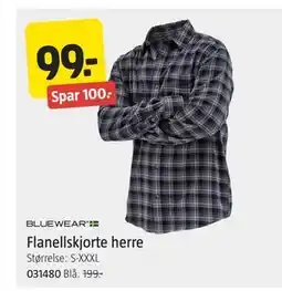 Jula Flanellskjorte herre tilbud