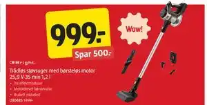 Trådløs støvsuger med børsteløs motor 25,9 V 35 min 1,2 l