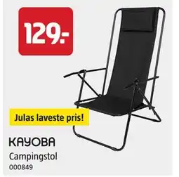 Jula Campingstol tilbud