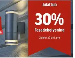 Jula Fasadebelysning tilbud