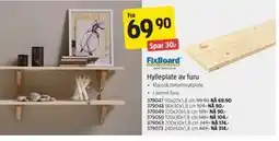 Jula Hylleplate av furu tilbud
