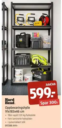 Jula Oppbevaringshylle 91x183x46 cm, Medlemspris tilbud