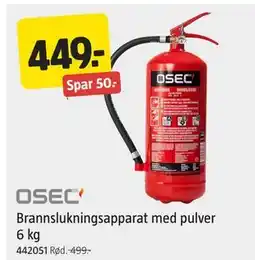 Jula Brannslukningsapparat med pulver tilbud