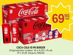 Coop Prix COCA-COLA 10 PK BOKSER tilbud