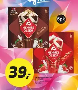 Bunnpris KRONE-IS JORDBÆR OG SJOKOLADE tilbud