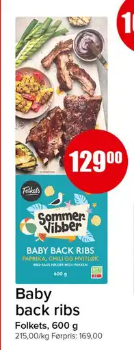 Spar Baby back ribs tilbud