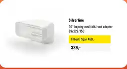 Skousen Silverline 90* bøjning med fald/rund adapter tilbud