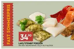 Coop Mega LAKS/STEINBIT PORSJON tilbud