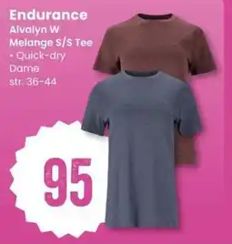 Sport Outlet Endurance Alvalyn W Melange S/S Tee tilbud