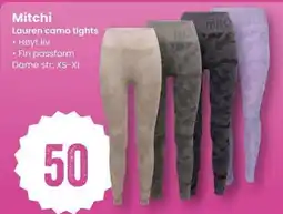 Sport Outlet Mitchi Lauren camo tights tilbud