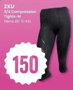 Sport Outlet 2XU 3/4 Compression Tights-M tilbud
