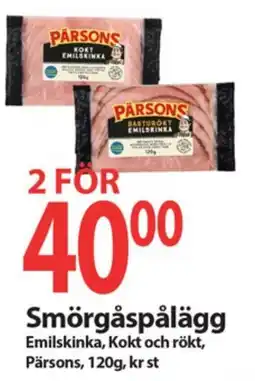 MaxiMat Nordby Pärsons Smörgåspålägg tilbud