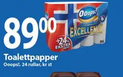 MaxiMat Nordby Ooops!, Toalettpapper tilbud