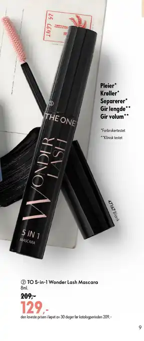 Oriflame TO 5-in-1 Wonder Lash Mascara tilbud