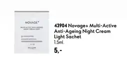 Oriflame Novage+ Multi-Active Anti-Ageing Night Cream Light Sachet tilbud