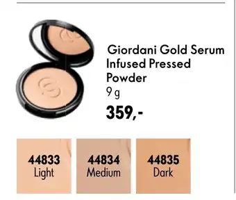 Oriflame Giordani Gold Serum Infused Pressed Powder tilbud