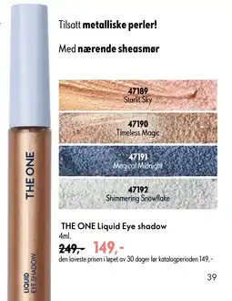 Oriflame THE ONE Liquid Eye shadow tilbud