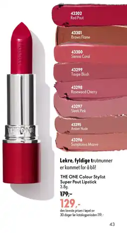 Oriflame THE ONE Colour Stylist Super Pout Lipstick tilbud