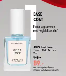 Oriflame Nail Base Coat - Grip & Lock tilbud
