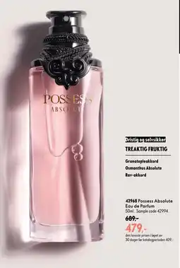 Oriflame Possess Absolute Eau de Parfum tilbud