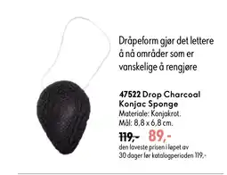 Oriflame Drop Charcoal Konjac Sponge tilbud