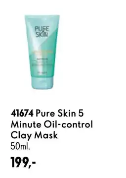 Oriflame Pure Skin 5 Minute Oil-control Clay Mask tilbud