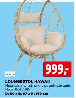 jem & fix LOUNGESTOL HAWAII tilbud