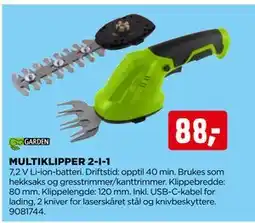 jem & fix MULTIKLIPPER 2-I-1 tilbud