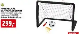 jem & fix FOTBALLMÅL SAMMENLEGGBART tilbud