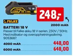 jem & fix BATTERI 18 V tilbud