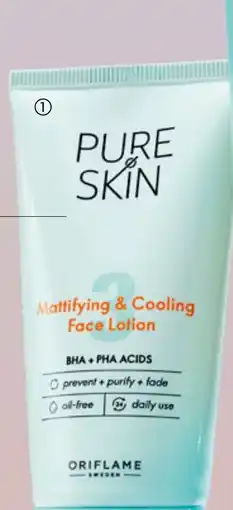 Oriflame Pure Skin Mattifying & Cooling Face Lotion tilbud