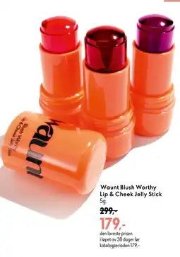 Oriflame Waunt Blush Worthy Lip & Cheek Jelly Stick tilbud
