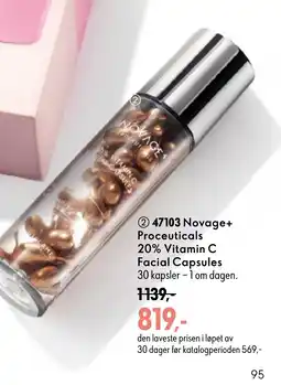 Oriflame Novage+ Proceuticals 20% Vitamin C Facial Capsules tilbud
