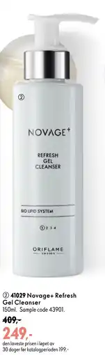 Oriflame Novage+ Refresh Gel Cleanser tilbud