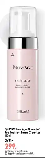 Oriflame NovAge Skinrelief Pro Resilient Foam Cleanser tilbud