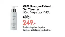 Oriflame Novage+ Refresh Gel Cleanser tilbud