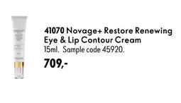 Oriflame Novage+ Restore Renewing Eye & Lip Contour Cream tilbud