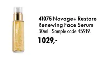 Oriflame Novage+ Restore Renewing Face Serum tilbud