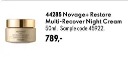 Oriflame Novage+ Restore Multi-Recover Night Cream tilbud