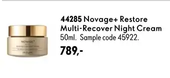 Oriflame Novage+ Restore Multi-Recover Night Cream tilbud